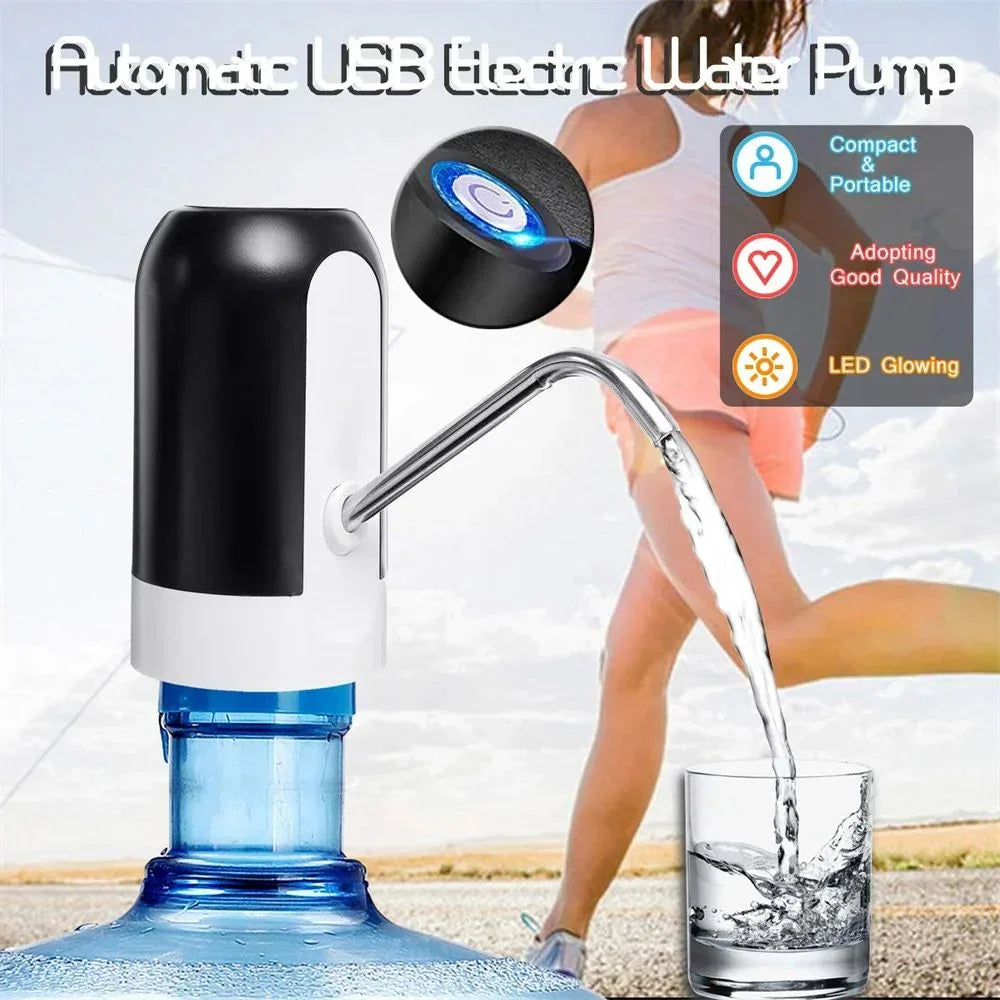 ispensador de Agua Eléctrico Portátil – Compatible con Botellones de 2 a 5 Galones