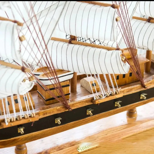 Velero de Madera esto Mediterráneo, 80 cm