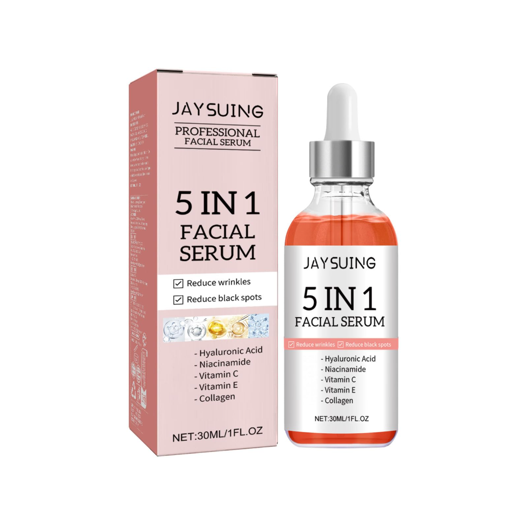 Suero facial de 30 ml con una fórmula 5 en 1.