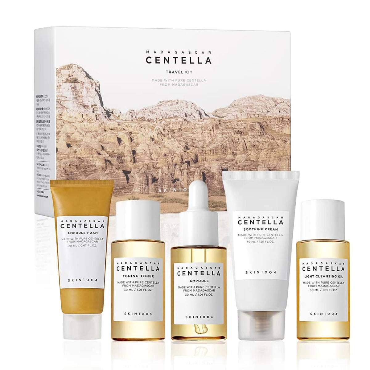 Set de 5 Piezas de Cosmética Coreana para Piel Sensible