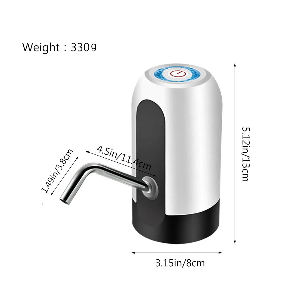 ispensador de Agua Eléctrico Portátil – Compatible con Botellones de 2 a 5 Galones