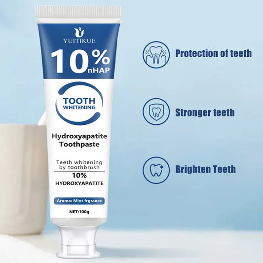 Pasta Dental Yuitikue con 10% Hidroxiapatita – Blanqueamiento y Fortalecimiento Sin Flúor