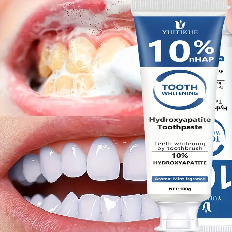 Pasta Dental Yuitikue con 10% Hidroxiapatita – Blanqueamiento y Fortalecimiento Sin Flúor
