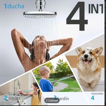 Filtro / Purificador de Ducha 20 Etapas con Vitamina C para Agua Dura – Ideal para Piel y Cabello