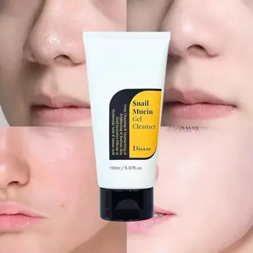 Jabon facial hidratante de baba de caracol para pieles secas y normales