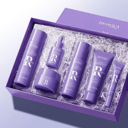 Set Facial Antiarrugas con Retinol y Ácido Hialurónico – Rutina Completa 6 Piezas