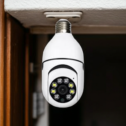 Cámara espía tipo bombillo 360 WiFi – Seguridad Oculta LED con Visión Nocturna