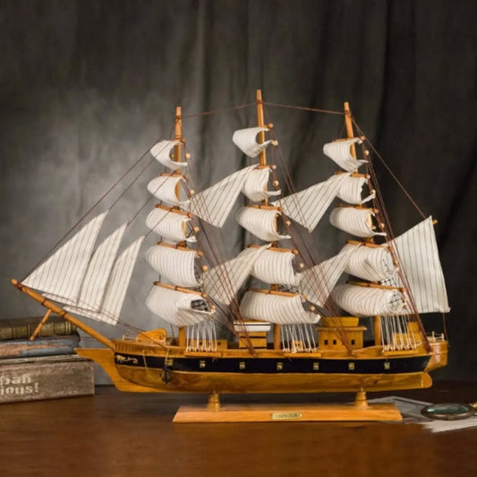 Velero de Madera  esto Mediterráneo, 80 cm