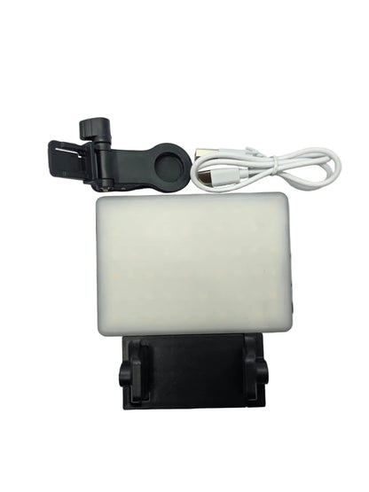 Luz led selfie recargable para celular, camara y laptop