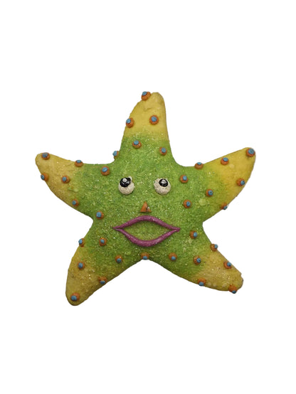 Trio de esculturas marina multicolor en cerámica