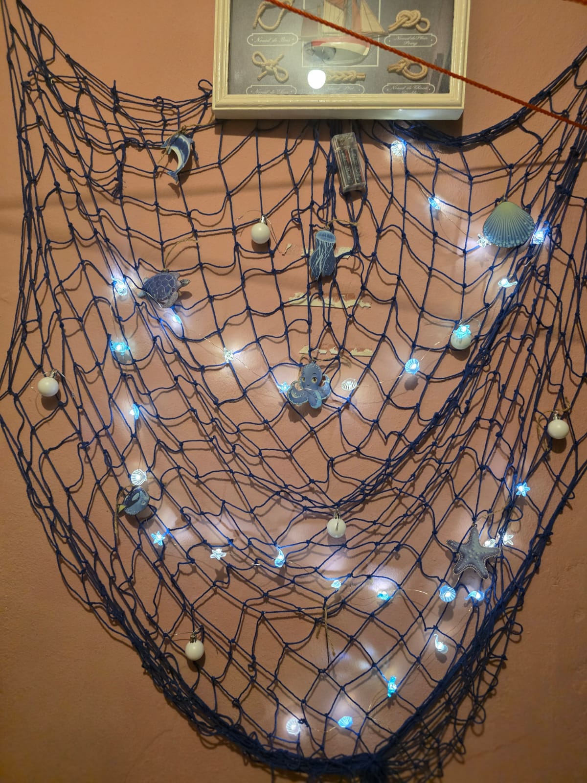 Guinaldas marinas con 20 luces led