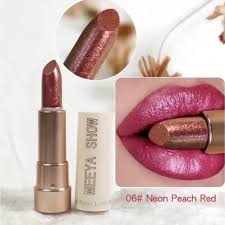 Labial Meeya Show con Brillo Metálico Dorado – Pintalabios Rosado