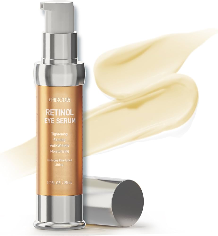 suero de ojos, Contiene retinol específicamente palmitato de retinilo, un derivado suave, niacinamida vitamina B3 y ácido hialurónico.
