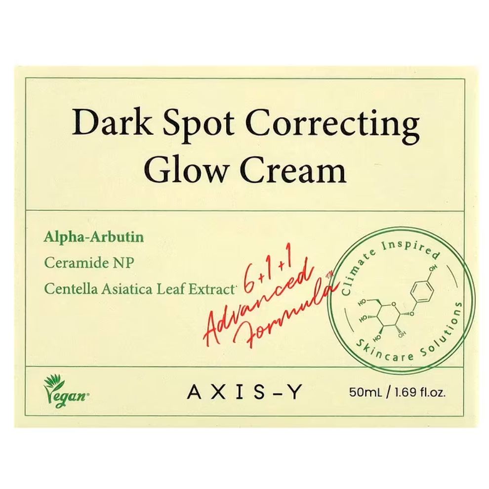Crema coreana diseñada para reducir manchas oscuras e iluminar la piel.