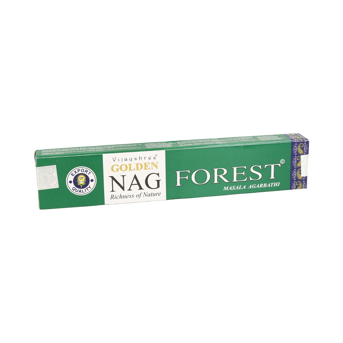 Inciensos masala hechos a mano (Golden Nag Forest de Vijayshree).