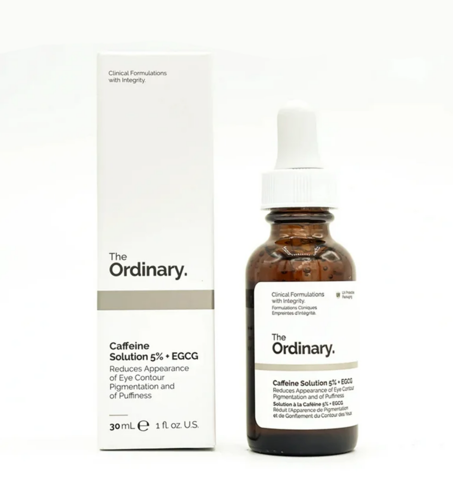 The Ordinary. Serie: Solución de cafeína al 5% + EGCG.