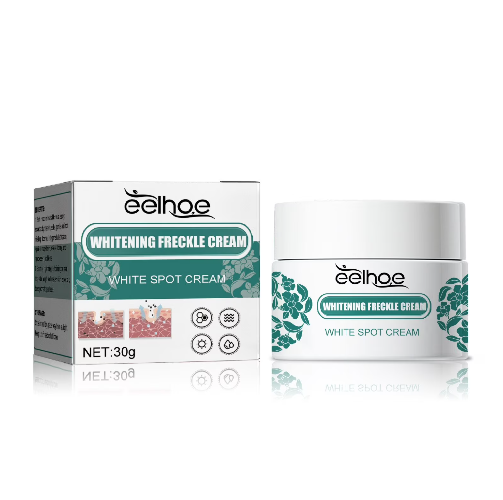 Crema blanqueadora de 30g diseñada para eliminar pecas y manchas.
