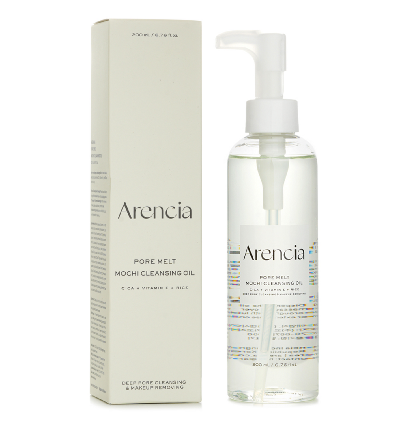 ARENCIA Pore Melt Mochi Makeup-Removing Cleansing Oil 200 ml