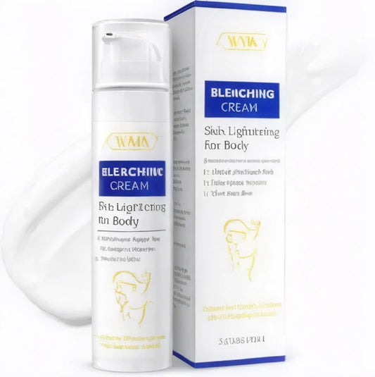 Crema diseñada para aclarar la piel del cuerpo, incluyendo zonas como axilas, codos, rodillas y áreas íntimas.