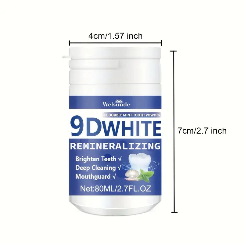 Blanqueador y remineralizante dental en polvo | Welsunde 9D White Remineralizing