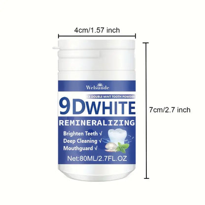 Blanqueador y remineralizante dental en polvo | Welsunde 9D White Remineralizing