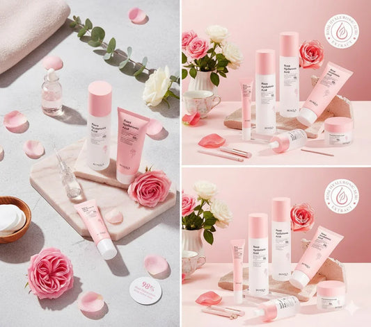 Linea de skin care de rosas y acido hialuronato | BIOAQUA